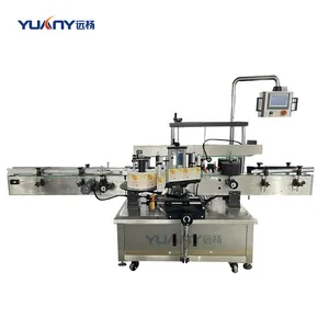 Square Flat Bottle Label Two Sides Labeling Machine Double Side Label Sticking Machine Automatic