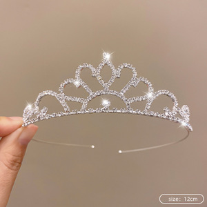 Serre-tête Couronne Strass Anniversaire Princesse Mariage Mariée Enfants Fête 18 ans - Product Image 4