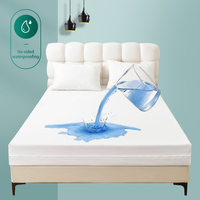 Housse de matelas imperméable en polyester pongé sur mesure, drap-housse intégral, fabrication OEM ODM