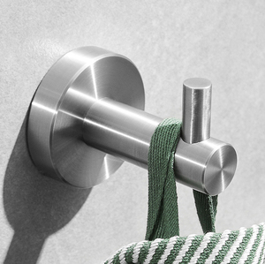 Moderno in acciaio inox a parete <span class=keywords><strong>accappatoio</strong></span> gancio bagno accessori da cucina ganci <span class=keywords><strong>per</strong></span> vestiti cappotto in acciaio metallo - Product Image 6