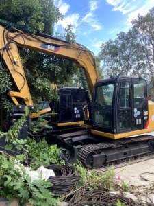 Excavatrice CAT 306E d'occasion, excavatrice sur chenilles CAT 306E de 6 tonnes, d'origine, avec certifications EPA et CE, mini-excavatrice agricole Caterpillar 306E2. - Product Image 1