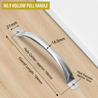 Poignée de traction en tube creux en acier inoxydable à extrémité ronde pour porte d'armoire, fenêtre, planche à découper, couvercle de cuiseur vapeur