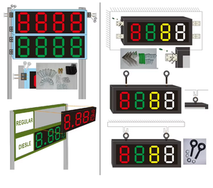 โม<span class=keywords><strong>ดู</strong></span>ล LED <span class=keywords><strong>7</strong></span> ส่วน ขนาด 12 นิ้ว 16 นิ้ว 18 นิ้ว 24 นิ้ว จอแสดงราคาแก๊สแบบดิจิตอล พร้อมรีโมทคอนโทรล RF ป้ายแสดงราคา - Product Image 6