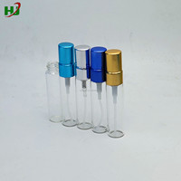 Flacon échantillon en verre de 2 ml, 3 ml, 5 ml, 7 ml, 8 ml avec pulvérisateur métallique 12/410