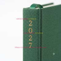 Carnet de notes en lin avec couverture rigide, doré à chaud, design personnalisé, A4, A5, A6, B5, agenda professionnel personnalisé