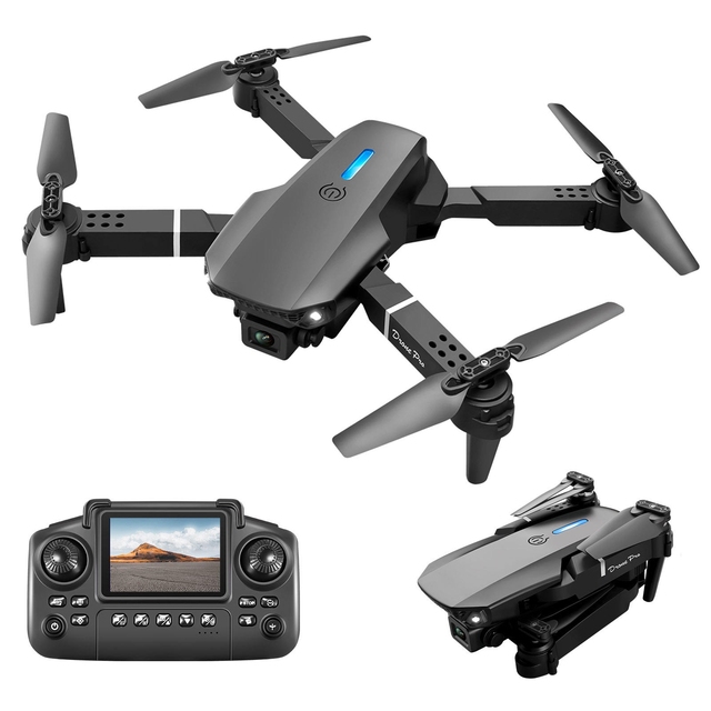 Hot Built-in HD Dual Camera E88 Pro Drone Photo Video and Real-time Transmission Drons With Screen Remote Control Drone