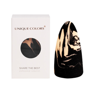 Đá Cẩm Thạch Cao Su Miễn Phí Mềm Màu Đen Thấm Nước Trang Điểm Máy Xay Sinh Tố Miếng Bọt Biển Tùy Chỉnh Vẻ Đẹp Hộp Thấp Moq OEM-ODM Cho Các Cửa Hàng Bán Lẻ - Product Image 1