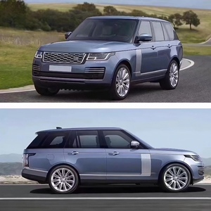 Kit de garnitures de portes argentées pour Land <span class=keywords><strong>Rover</strong></span> <span class=keywords><strong>Range</strong></span> <span class=keywords><strong>Rover</strong></span> 2018 2019 2020 <span class=keywords><strong>2021</strong></span> 2022, kit de moulures de portes extérieures, accessoires de style automobile - Product Image 5