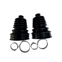 Kit de remplacement universel de soufflets de cardan en silicone souple pour voitures, avec colliers de serrage et graisse pour voitures