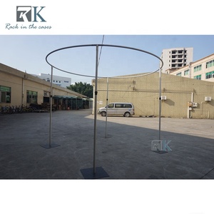 Round Pipe Drape <b>Stand</b> Aluminum Adjustable Uprights Wedding Pipe <b>Stand</b> - Product Image 3