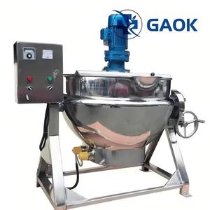 Machine industrielle automatique pour la fabrication de confiture de fruits, de sauce chili et de porridge, machine à mélanger et à cuire la confiture - Product Image 5