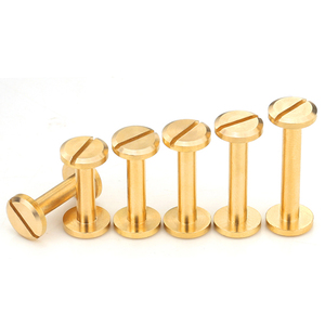 Tornillos Chicago Ranurados de Latón de Alta Calidad M4, Remaches de Cuero para Manualidades, Cinturones de Cuero y Encuadernación - Product Image 5
