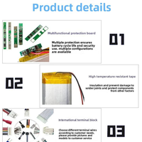Bw Lipo Batterie 371030 3.7v 85mah Pouch Li-ion Batterie Rechargeable Li Ion Polymère Batterie Cellule