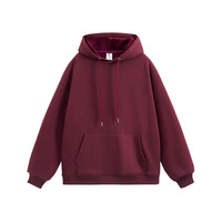 Sweat à capuche unisexe en molleton épais 400 g/m² de haute qualité, couleur unie, chaud et confortable pour l'hiver