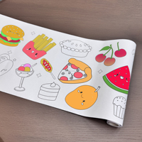 Rouleau de papier à colorier personnalisé DIY pour le dessin et le graffiti des enfants