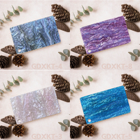 Feuille acrylique nacrée de 3mm 1/8 "couleurs de perles en plastique découpées à la taille de la feuille de panneau de plexiglas pour la découpe au laser
