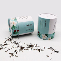 Emballage en tube de papier cylindrique rond imprimé sur mesure de qualité alimentaire, emballage en carton vide, boîte pour thé, café, chocolat