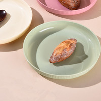 Groothandel op maat gemaakte logo tarwehalm serviesset effen kleur verticale soepkom saladebord waterbeker servies set