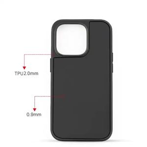 2 In 1 TPU PC nero copertura In bianco del telefono cellulare custodia rigida antiurto per <span class=keywords><strong>iPhone</strong></span> 14 15 <span class=keywords><strong>Pro</strong></span> Max 15 14 13 12 <span class=keywords><strong>11</strong></span> <span class=keywords><strong>Pro</strong></span> - Product Image 3