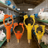 Nouvelle Abreuvoir Automatique en Plastique et Cuivre avec Bec Verseur pour Lapins - Compatible Rex, Montage sur Cage, Économie d'Eau, Écologique