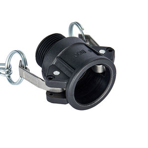 Acoplamiento de tubería de PP Manguera rápida Acoplamiento de Camlock autoajustable de plástico con rosca NPT Tamaños totales disponibles - Product Image 6