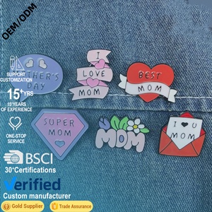 Pins en émail souple personnalisés en gros – Usine avec 15 ans d'expérience – Cadeau pour maman en métal doré – Meme drôle – Anime – Vente en gros - Product Image 1