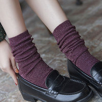 Chaussettes de cheville élégantes et antibactériennes pour femmes, chaussettes brillantes et scintillantes à paillettes, vente en gros