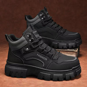 Zapatos de Senderismo para Hombre, Cómodos e Impermeables, con Punta Redonda, Parte Superior de Cuero Genuino, Entresuela de PU, Suela Vibram, para Exteriores, Todas las Temporadas - Product Image 6