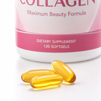 Collagène multi-peptides antioxydant pour la beauté de la peau, des cheveux et des ongles, vitamine blanchissante pour adultes, 100 capsules