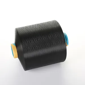 Sợi Polyester Xoắn DTY 300D/96f SD S Xoắn DD Màu Đen Và Sợi Đầy Màu Sắc