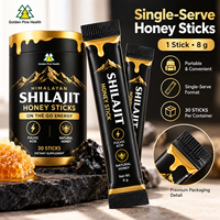 Bâtonnets de miel au Shilajit, Gommes de Shilajit Pur de l'Himalaya Or, Bonbons Gommeux au Shilajit Or Prêts à être expédiés