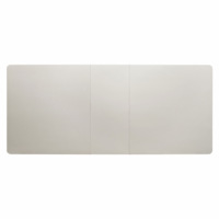 Table à manger rectangulaire glamour finition argentée 1 pièce avec miroir décoratif et tablier, mobilier de salle à manger