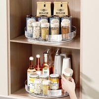 Organizador de Especias Giratorio de 360 Grados, Silencioso, de Plástico, Tipo Soporte, de 3 Niveles, Diseño Giratorio para Organización de Encimeras de Cocina