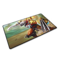 Tapis de souris de jeu imprimé personnalisé Tapis de bureau en caoutchouc néoprène polychrome pour jeux de guerre