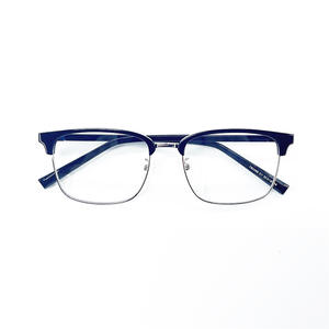 Gafas de Hombre Qianai con Media Montura S2-2206, Tamaño Mediano, Lentes de PC con Protección Anti Luz Azul, Diseño Cuadrilateral - Product Image 3