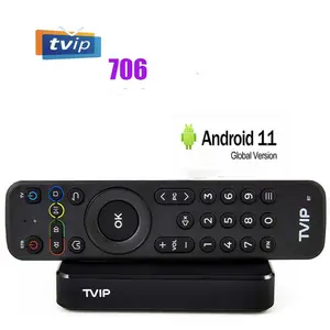 Il miglior super alta qualità TVIP 706 dual WIFI Linux IPTV Crystal M3U List 12M 24 ore gratis Demo 2G 8G smart tv box