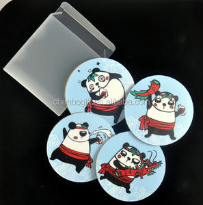 ללא תחתיות תה ריקות מודפסות עם פקק, תחתית בירה חמה למכירה תחתית כוס לשתייה תחתית כוס לשתייה יכולה להוסיף לוגו משלך - Product Image 4