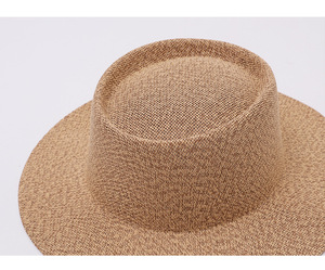 Topi Jerami Panama Lebar Bergaya Jazz Unisex, Dapat Disesuaikan, Musim Semi Musim Panas, Fashion Kasual, Pelindung Matahari Outdoor, Impor - Product Image 6