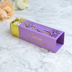 Recuerdo de fiesta de <span class=keywords><strong>bautizo</strong></span>, caja de recuerdo de Cruz personalizada con corte láser para primera comunión - Product Image 6