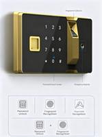 Caja de seguridad biométrica grande de 60cm con huella dactilar, caja de seguridad antirrobo con contraseña Digital, gabinete de seguridad con llave, almacenamiento de documentos montable en pared