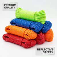Cordage UHMWPE réfléchissant, résistant aux UV, haute résistance, haute visibilité, 12 brins tressés, ligne de treuil synthétique, amarrage maritime, sécurité