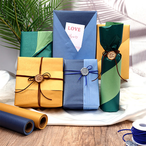 Flower Wrapping Paper Craft Paper Zhejiang Customized Gravure Printing Hotselling Solid Color Bopp CMYK 7 Days Recycled JD