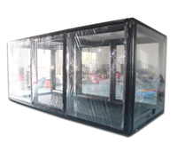 Vente chaude Abri de voiture gonflable en PVC Housse de voiture Peinture Lavage Abri Tente Garage de stationnement portable pour voiture
