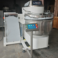 Mélangeur à spirale planétaire électrique industriel automatique en acier inoxydable avec affichage numérique pour usage en boulangerie