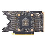 Fabrication de circuits imprimés pour l'électronique de communication, circuits imprimés HDI GPU personnalisés de 3e ordre, connecteurs dorés, BGA, plug via en résine