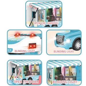 L'aventure attend 2.4G <span class=keywords><strong>Voiture</strong></span> télécommandée RC Touring Caravan Truck Toy <span class=keywords><strong>avec</strong></span> son et lumière thématiques pour garçons et filles - Product Image 2