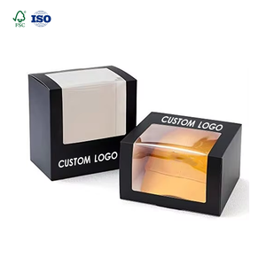 Fussen tùy chỉnh hip Snap Mũ bóng chày hiển thị và vận chuyển hộp với ngang cử<span class=keywords><strong>a</strong></span> sổ trong suốt cho mũ - Product Image 1