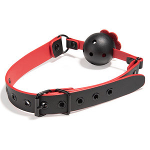Alta calidad BDSM Bondage transpirable bola mordaza Rosa fetiche señoras juguetes sexuales ajustable boca mordida para adultos juguete sexual - Product Image 3
