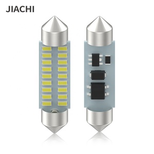 JIACHI-Ampoule LED pour toit de voiture, <span class=keywords><strong>36mm</strong></span>, 41/42mm, 12-24V, 3014, 18SMD, 12-24V - Product Image 1