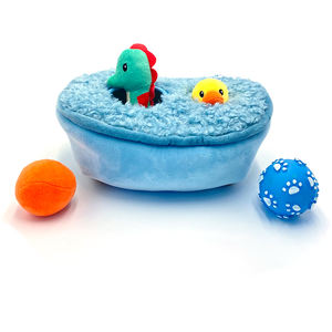 Giocattolo personalizzabile all'ingrosso del cane del cavalluccio marino dell'anatroccolo della vasca da bagno del giocattolo del cane del cane di squeak di masticazione personalizzabile all'ingrosso - Product Image 5